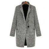 HOT!! Autumn Winter Women Coat Slim Fits Cardigan Warm Thicken Woolen Midi Coat Warm Woolen Coat Women Long Coat Winter